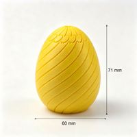Factory Price Bulk Buy Hinged 3D Printed Fidget Egg Durable Silk Finish PLA Tactile Sensory Surface High Quality Export Novel