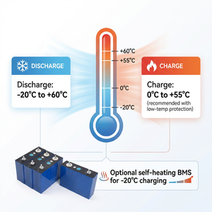 Sel Baterai LiFePO4 100Ah 3.2V Berkualitas Tinggi Prismatic LFP LF100LA untuk Aplikasi Penyimpanan Energi RV, Kelautan, Surya, dan Off-Grid - Product Image 3