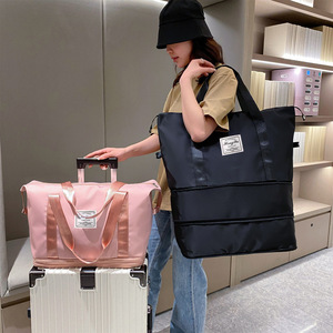 Bolsa de Viaje Extensible de Doble Capa, con Separación para Artículos Secos y Húmedos, Ligera, de Poliéster, Gran Capacidad, Transpirable, 1 Capa - Product Image 1