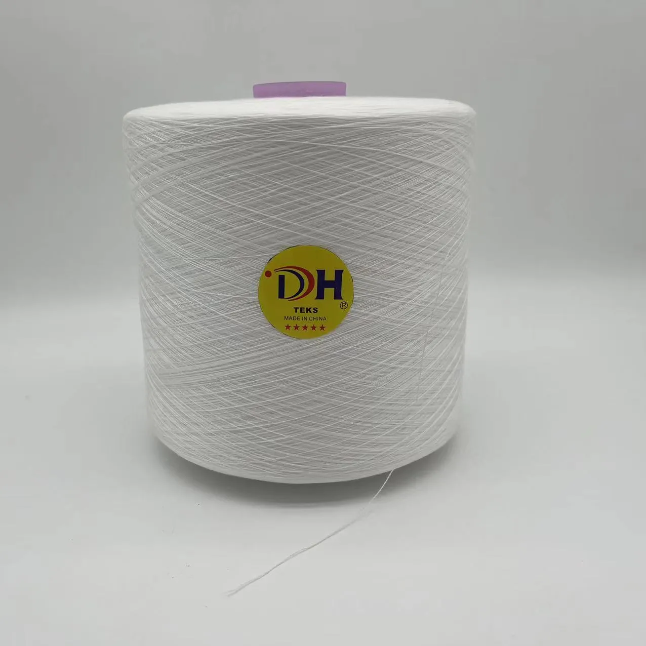 Wholesale Factory MH 40/2 1.25KG Raw Material 100% Dyeing Tube Spun Polyester Yarn