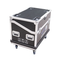 Équipement de sonorisation et d'éclairage de scène, console audio, panneau en contreplaqué de 9 mm, coin arrondi, loquet papillon encastré, bleu, vert, noir, grand flight case