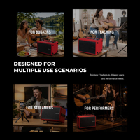 Altoparlante Portatile Musiccube Rainbow F1 per Esibizioni dal Vivo, Cassa PA Ricaricabile per Canto, Streaming e Spettacoli all'Aperto, Supporto OEM