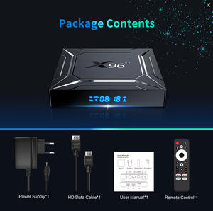 Amlogic ชุดกล่องทีวีแอนดรอยด์14 X96 S905X5M, กล่องทีวี2GB/4GB 16GB/32GB/64GB รอม2.4G 5G WiFi 4K ประสิทธิภาพสูงกล่องทีวี - Product Image 6