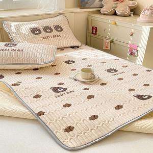 Summer Cartoon Fresh Cool Mat Cool Silk Large Version Latex Bed Sheet Style Soft Three-Piece Set for Home Use - Product Image 3