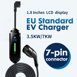 Chargeur EV portable 7KW pour usage domestique Type 2 Pas d'<span class=keywords><strong>installation</strong></span> nécessaire Station de charge rapide 32A Compatible avec la plupart des véhicules <span class=keywords><strong>électrique</strong></span>s européens - Product Image 1