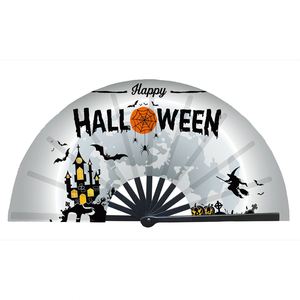 Custom Printed 33cm Large Bamboo Folding Loud <b>Handheld</b> <b>Fan</b> for Rave Festivals Traditional Style Music Home Decoration Accessory - Product Image 5