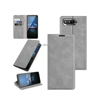 Silky Feeling Magnetic Suck Leather Flip Back Cover para <span class=keywords><strong>Asus</strong></span> <span class=keywords><strong>Rog</strong></span> <span class=keywords><strong>Phone</strong></span> <span class=keywords><strong>5</strong></span> 8 9 <span class=keywords><strong>Pro</strong></span> - Product Image 1