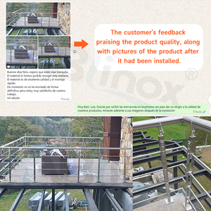 Design Personalizado de Corrimão para Escadas em Aço Inoxidável Sem Moldura, Sistema de Corrimão de Vidro para Escadas e Varandas - Product Image 3