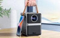Proyector de Tiro Corto Mini Inteligente Portátil Original de Fábrica en Oferta, Compatible con 1080P LCD WiFi 6, Cine en Casa, TV para Exteriores, Películas