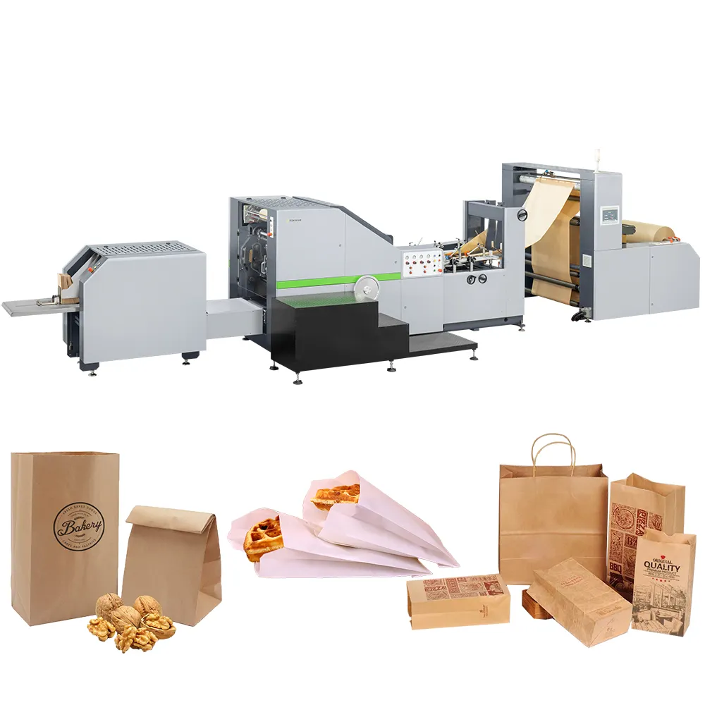 O fornecedor dourado boa qualidade fabricação da fábrica saco de papel máquina do saco de compras de papel