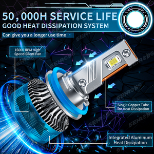 최고 판매 최신 K10 12V 70W 14000LM 6000K 칩 안개등 오토바이 LED 조명 H4 9007 듀얼 빔 LED 자동차 전조등 - Product Image 3