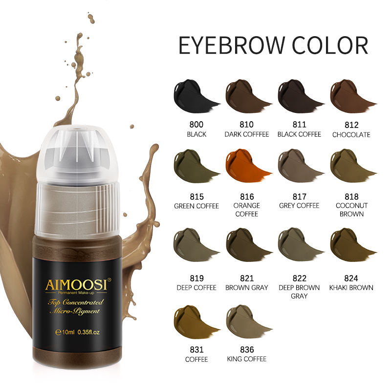 Selección de color de cejas