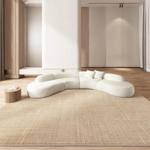 Alfombra Rectangular Minimalista Jinrui, Alfombra de Felpa Crema para Sala de Estar y Dormitorio, Estilo Nuevo 2024 - Product Image 5