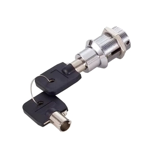 איי12 כפתור סגסוגת אבץ מנעולי צינור מנגנון pushbutton עבור לוח ארון להשתמש בחומר מפתח פליז - Product Image 2