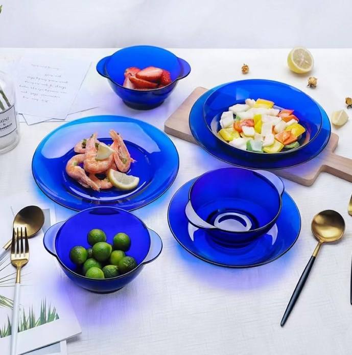 Best Selling Luxury Transparent Dinner Sets Elegant Durable