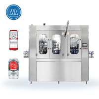 Rinseuse-remplisseuse-sertisseuse isobare automatique MIC-18-6 à 18 buses avec contrôle PLC pour bière, soda et eau pétillante