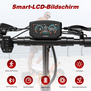สกู๊ตเตอร์ไฟฟ้าพับได้ RCB D7 รุ่นทันสมัย ระยะไกล กำลังสูง 500W ควบคุมผ่านแอพ EU ตัวถังอลูมิเนียม สำหรับผู้ใหญ่ รุ่น D7 สองล้อ - Product Image 1