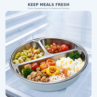 Ensemble de 5 pièces pour l'alimentation des bébés en silicone de qualité alimentaire sans BPA, 0-12 mois, assiette à ventouse, bol, bavoir, cuillère, fourchette, vaisselle pour tout-petits