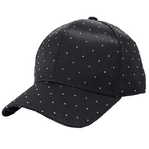 Custom New Design Street Style Rhinestone Logo Panel Breathable Mesh 100% Cotton Outdoor Sports Premium Quality Baseball Cap - Product Image 1
