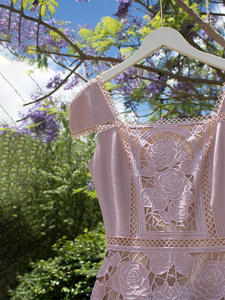 Bettergirl 2025 Nouvelle robe longue plissée rose de <span class=keywords><strong>marque</strong></span> de niche vietnamienne - Product Image 6