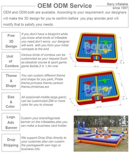 Đồ chơi phụ kiện thể thao Arena Mini-Game 7 trong 1 bóng đá bóng rổ bóng chày bóng Inflatable Carnival trò chơi cho bên cho thuê - Product Image 5