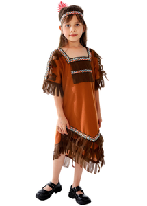 <span class=keywords><strong>Disfraz</strong></span> de Pueblo Forestal para Niños - Conjunto de Túnica y Leggings con Estampado Animal para Disfraces y Actuaciones - Product Image 6