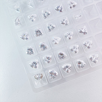 Moissanite blanche de laboratoire SICGEM, pureté VVS1, excellente, taille triligne, certification GRA, dureté 9,25 Mohs, effet de couleur