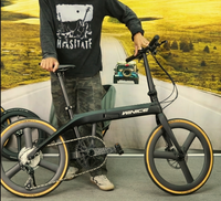 Bicicleta Plegable Aurora Chameleon con Cuadro de Carbono T700, Pintura con Efecto de Cambio de Color Exclusivo, Apariencia Elegante y Urbana