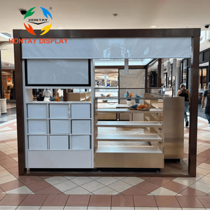 Chiosco su misura dell'esposizione dei gioielli dei materiali di legno di vetro del chiosco dei gioielli del centro commerciale con il contatore dell'esposizione - Product Image 4