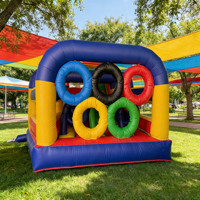Château gonflable pour enfants, parcours d'obstacles gonflable, équipement en PVC, garantie 3 ans, usage commercial, prix d'usine, en promotion