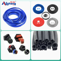 Aizheng AZ-6912589634 Bande de protection de bord de porte de voiture en caoutchouc rainuré avec structure squelettique