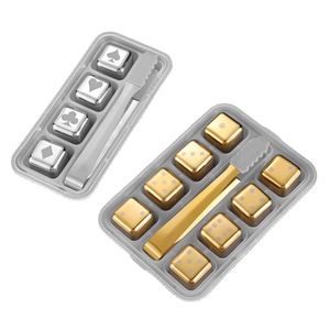 Hot bán thanh Phụ Kiện Làm mát Stones thép không gỉ 304 Whisky <span class=keywords><strong>Ice</strong></span> Cube rượu vang đá tùy chỉnh <span class=keywords><strong>Ice</strong></span> Cube - Product Image 1