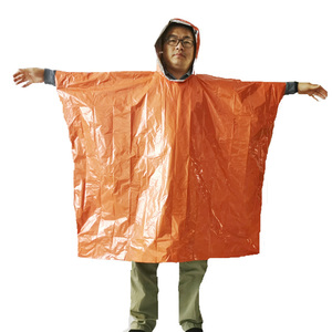 Double-sided Keep Warm Rain Coat Thermal Waterproof Ultralight Survival <b>Ponchos</b> Emergency Aluminum Foil Outdoor Hiking for - Product Image 5