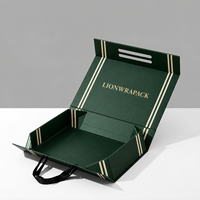 Boîte cadeau pliable personnalisée Lionwrapack avec fermeture magnétique, boîte d'emballage en papier artisanal, boîte pour chaussures et vêtements