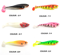 Leurre souple coulant en forme de queue de shad pour la pêche au black bass, vente en gros pour fabricants