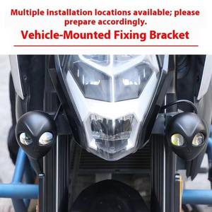 Lumière LED pour moto 100W Ultra lumineux Blanc/Jaune Phare de tête Alien pour vélo et trottinette électrique Conversion de phare à faisceau haut/bas - Product Image 4