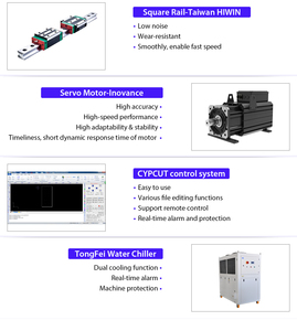 Máy cắt <span class=keywords><strong>laser</strong></span> sợi CNC tốc độ cao GWEIKE 6000*2500mm dùng cho kim loại tấm như thép không gỉ, thép cacbon, nhôm, công suất cao - Product Image 5