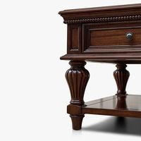Table basse Timberight de style américain moderne en chêne massif/noyer, pour salon, usage domestique, ensemble de meubles réglables