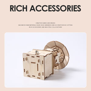 子供DIY木製ジグソーパズル観覧車カルーセルオルゴールハウスモデルプロモーションおもちゃのための教育手作りゲーム - Product Image 4