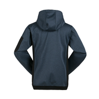 Veste de travail unisexe à capuche en softshell polyester respirant, personnalisable avec logo, 3 couches, imperméable, pour l'extérieur et l'industrie (OEM/ODM)