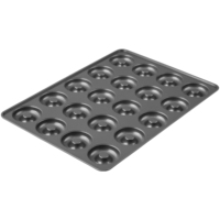 Moule à donuts en silicone personnalisé de 6 à 20 cavités, antiadhésif, sans BPA, pour donuts, muffins, gâteaux, biscuits, bagels