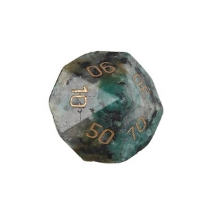 Juego de <span class=keywords><strong>dados</strong></span> de piedras preciosas turquesas africanas de lujo, juego de <span class=keywords><strong>dados</strong></span> de piedra Natural poliédrica para colección - Product Image 4