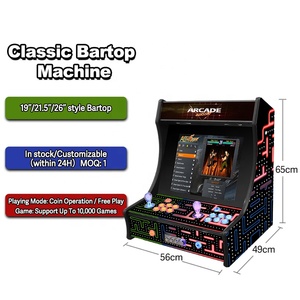 Arcade Machine Bartop Cabinet avec Joystick, Console de jeu vidéo domestique, Design en bois MDF, Système de jeu rétro Plug & Play - Product Image 3