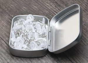 Wholesale New Design Flip Switch Close Style <b>Empty</b> square Metal Tinplate <b>Box</b> Surface Printing Color/logo Tin <b>Box</b> with Hinged Lid - Product Image 3