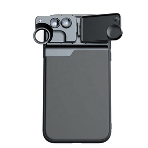 Étui à rabat en aluminium pour objectif, lentilles interchangeables, objectif fisheye, grand angle, téléobjectif, macro, <span class=keywords><strong>filtre</strong></span> CPL, kit caméra pour iPhone 12-16 - Product Image 1