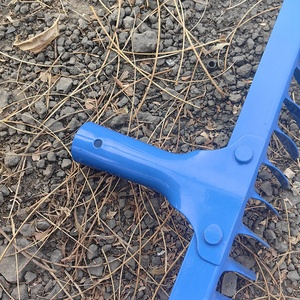 Rastrillo para Recoger Hojas, <span class=keywords><strong>Cabeza</strong></span> de Acero, Mango de Madera, 14 Dientes, Herramienta de Jardinería para Nivelar el Césped y Desherbar - Product Image 4
