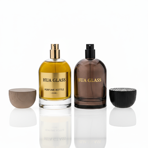 Bouteille <span class=keywords><strong>de</strong></span> parfum ronde brune <span class=keywords><strong>vide</strong></span> <span class=keywords><strong>de</strong></span> luxe 30ml 50ml 100ml bouteille <span class=keywords><strong>à</strong></span> <span class=keywords><strong>sertir</strong></span> en verre estampage <span class=keywords><strong>à</strong></span> chaud logo personnaliser <span class=keywords><strong>boîte</strong></span> avec bouchons en bois - Product Image 5