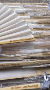 Abanico Artesanal de Bambú Ecológico de Alta Calidad 2026 - Excelente Regalo para Decoración de Bodas - Product Image 5