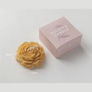 Factory Wholesale Handmade Decorative Flower Aromatherapy Peony Shaped Flower Scented <strong>Candle</strong> For Wedding Celebration Home Decor - Product Image 6