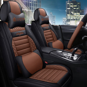 Ensemble complet de housses de sièges de voiture en cuir de luxe Accessoires intérieurs universels pour chaises de voiture - Product Image 4